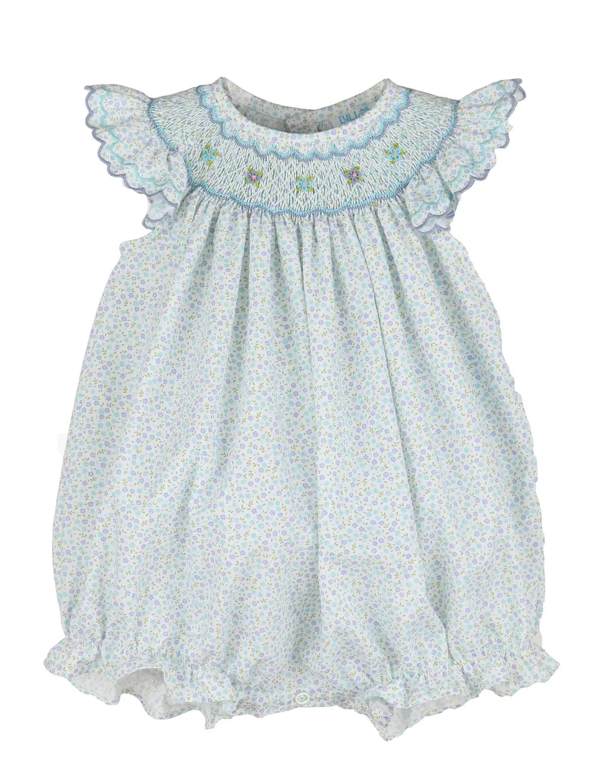 Blue Miniflowers Feston Bubble - Select Size