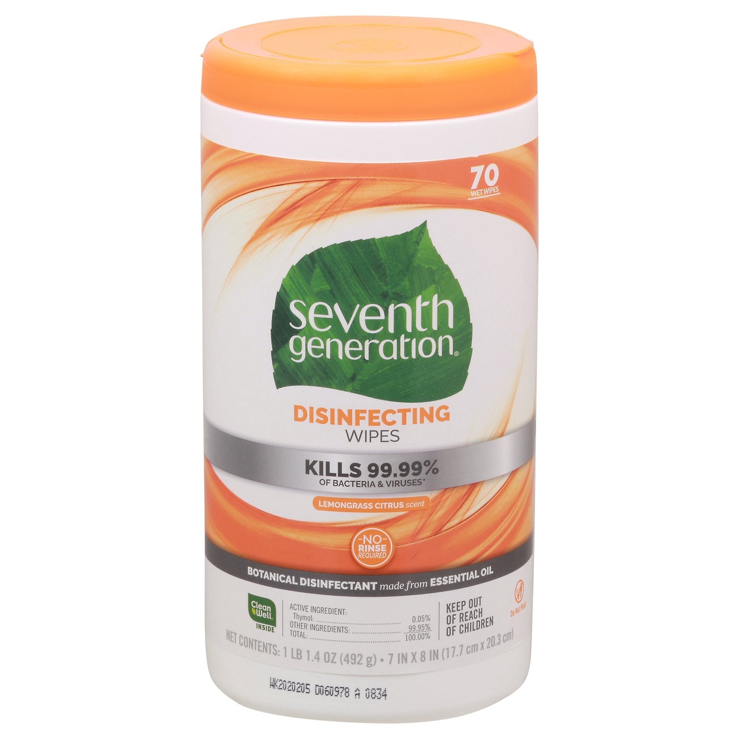 7th Generation Disinfecting Wipes - 70 CT 6 Pack