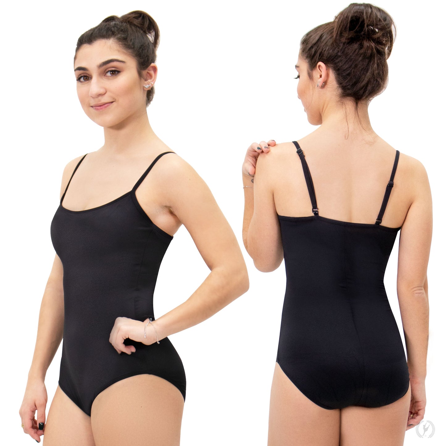 Cami Leo w/Built-in Bra Ladies Black - Select Size