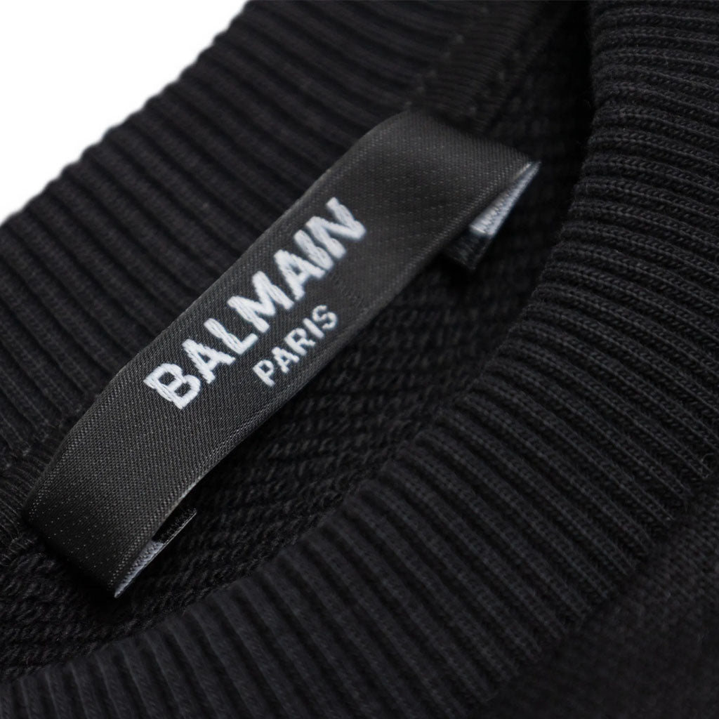 Balmain Kids Logo Three Button Overfit Jersey Dress