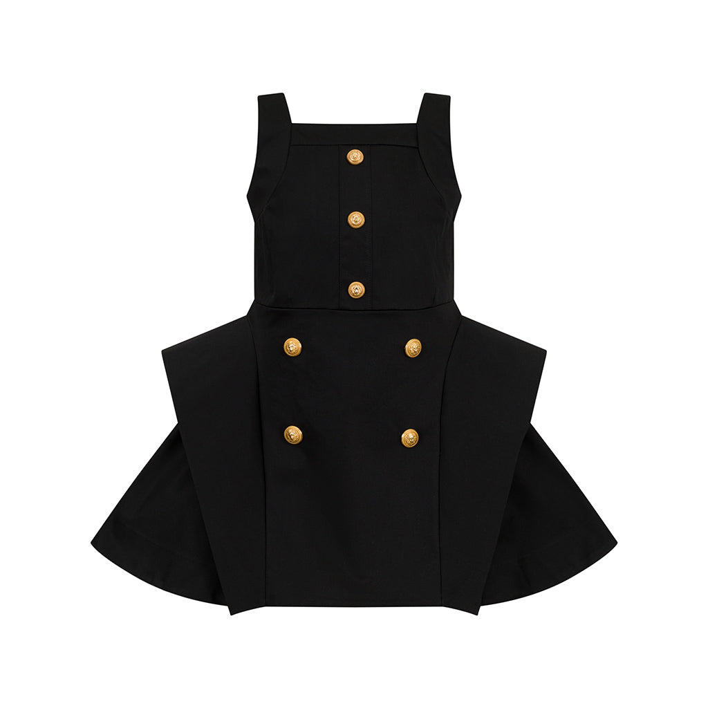 Balmain Kids Fitted Bodice Dress