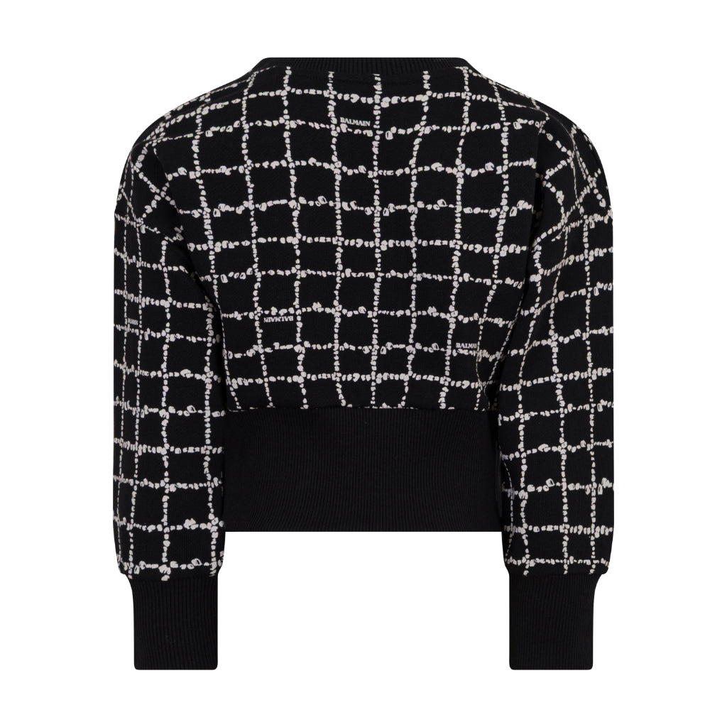 Balmain Kids Cropped Sweatshirt