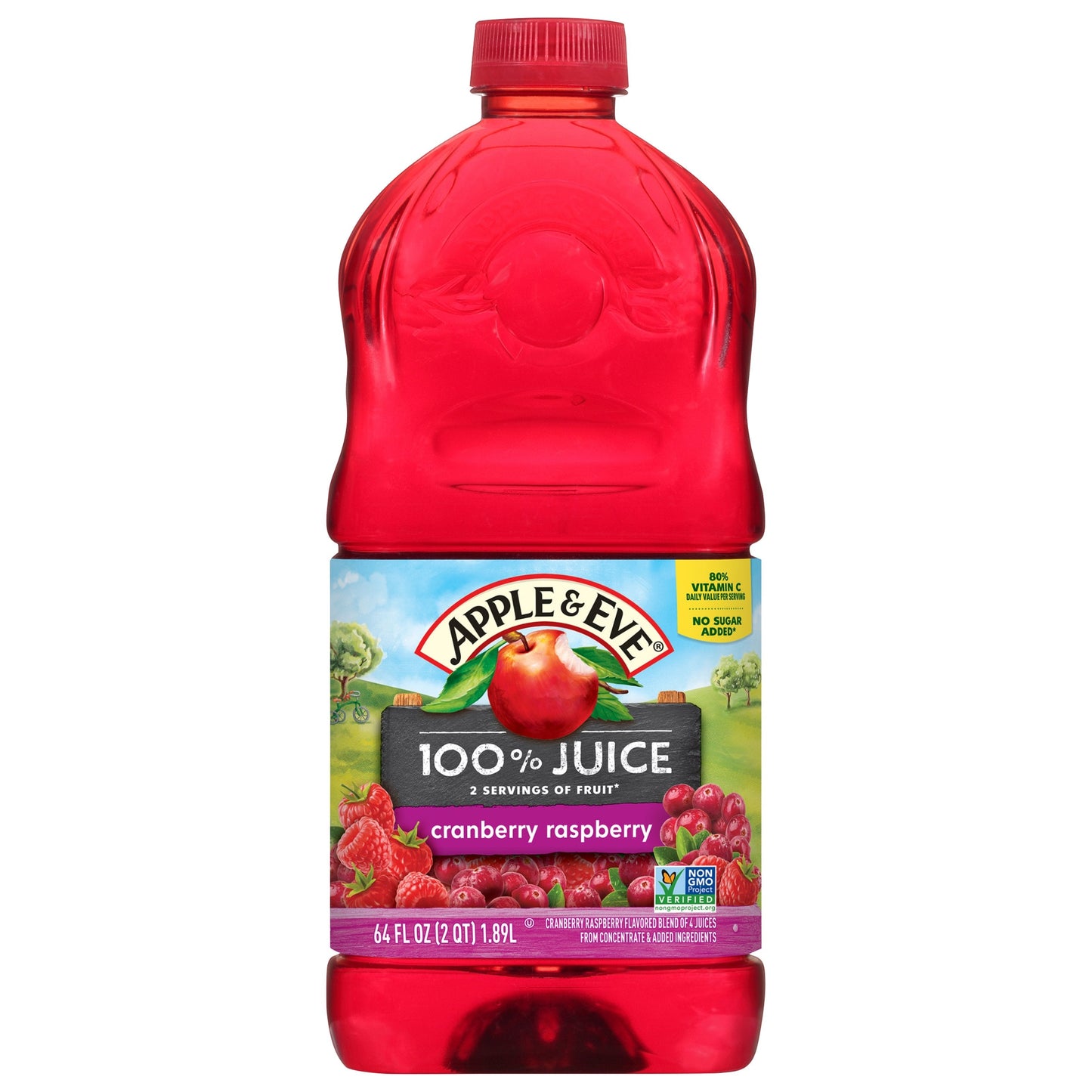 Apple & Eve Juice No Sugar Added Cranberry Raspberry - 64 FZ 8 Pack