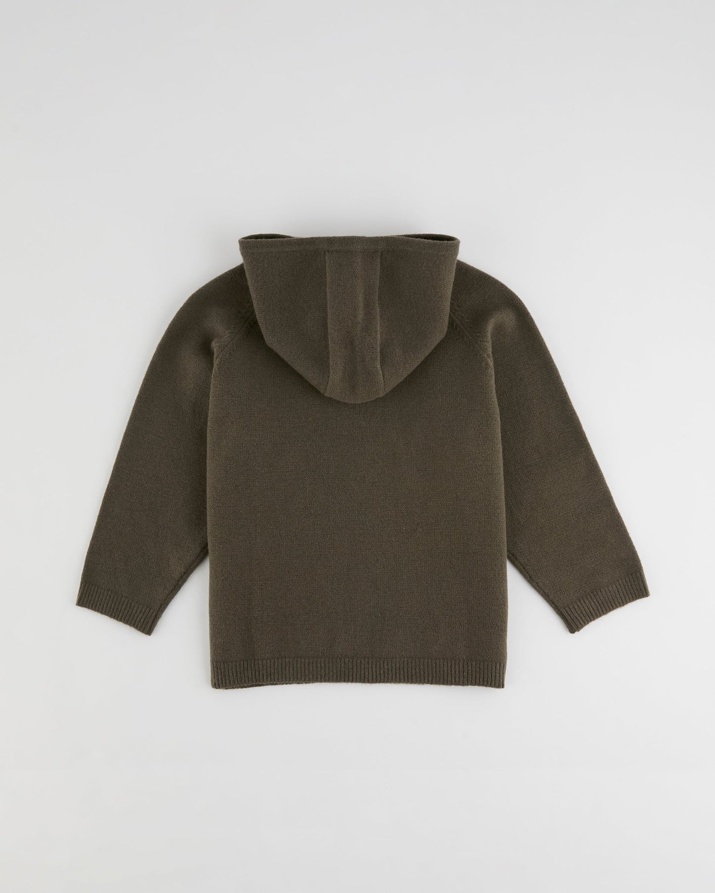 Mini Knit Hoodie - Dark Cocoa Brown