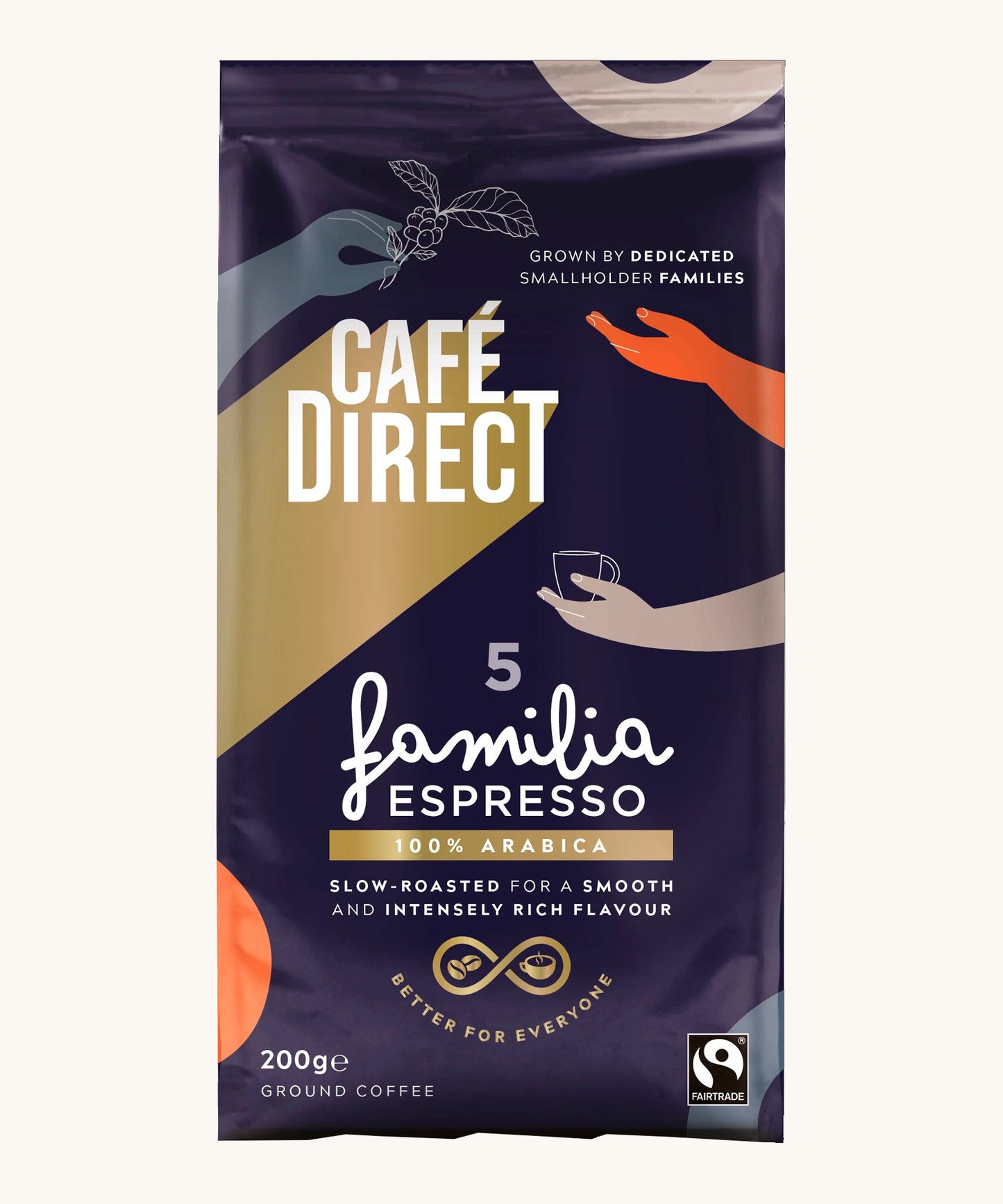 Cafédirect Familia Espresso Ground Coffee 200g