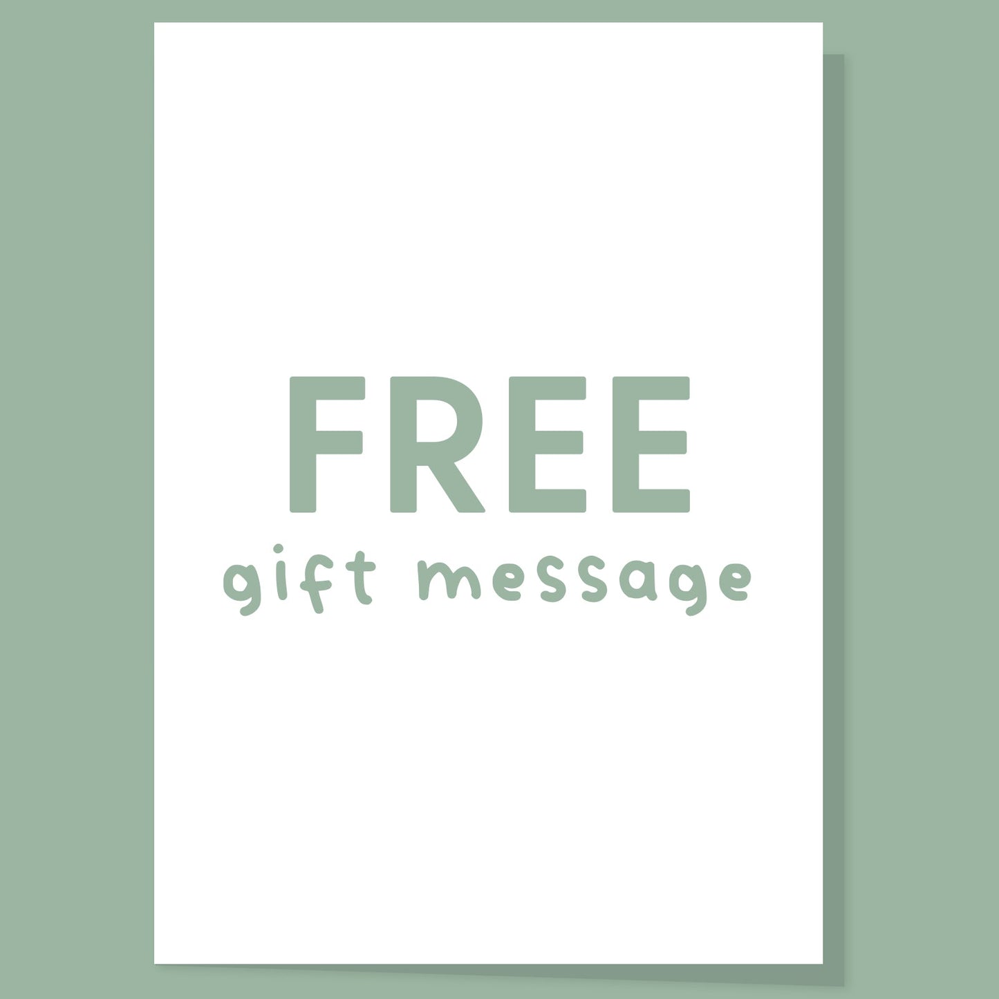 Gift message