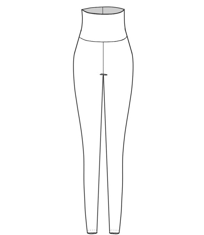 Black High Waisted Dry-Flex Girls Ankle Legging - Select Size