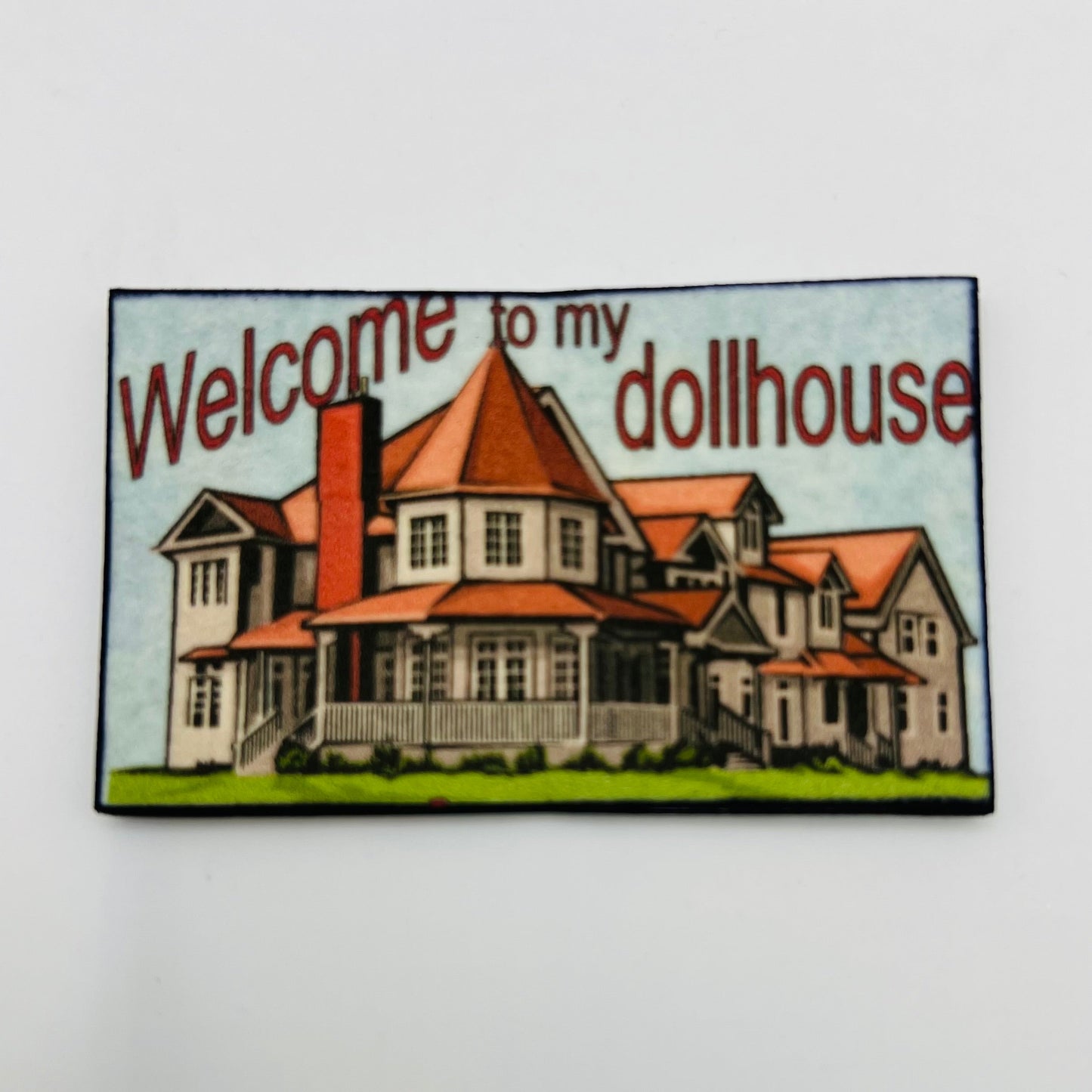 "Welcome to my Dollhouse" Welcome Mat - 1/12 Scale Miniature