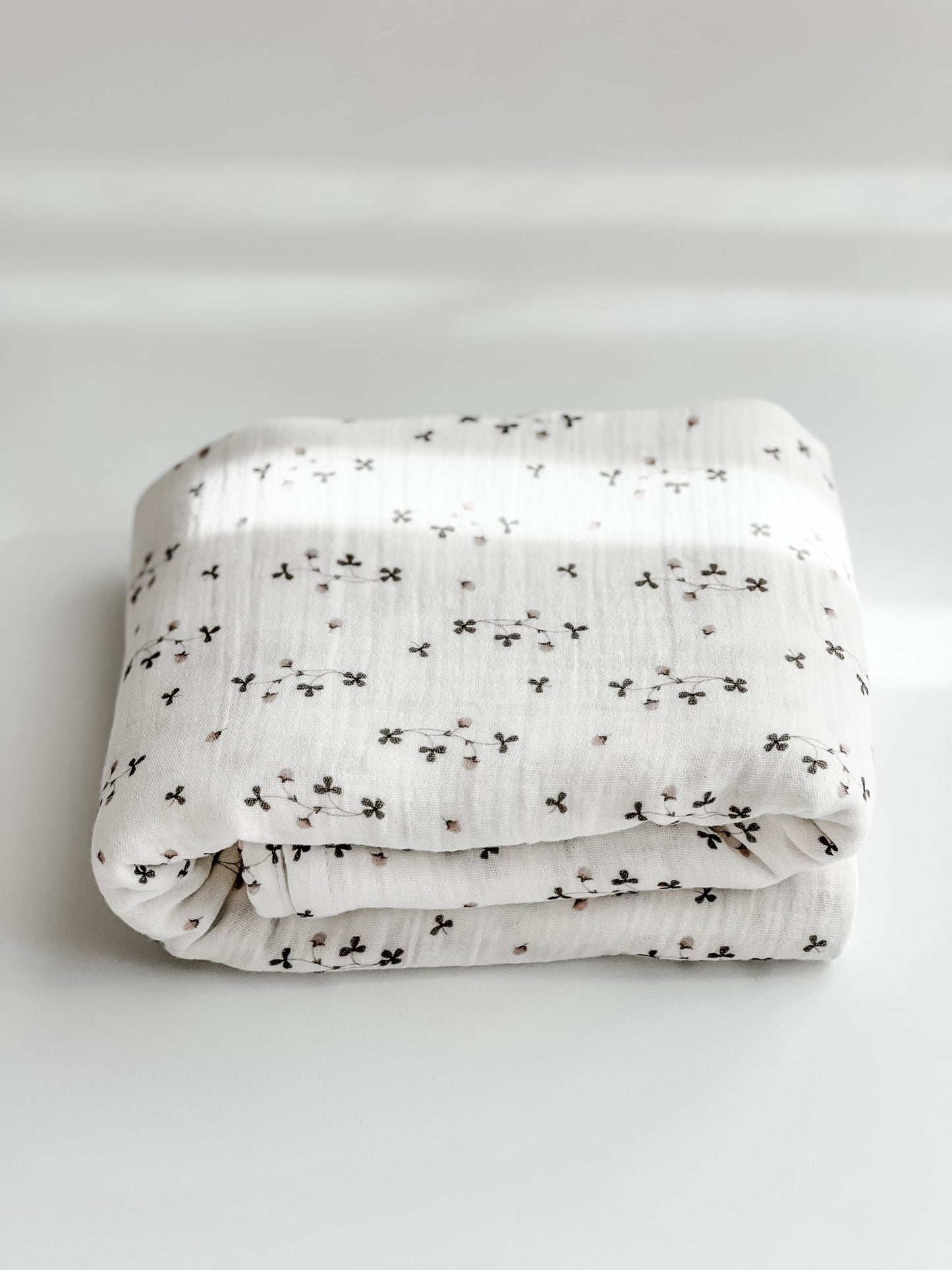 Baby Blanket - Muslin Swaddle - Botanical