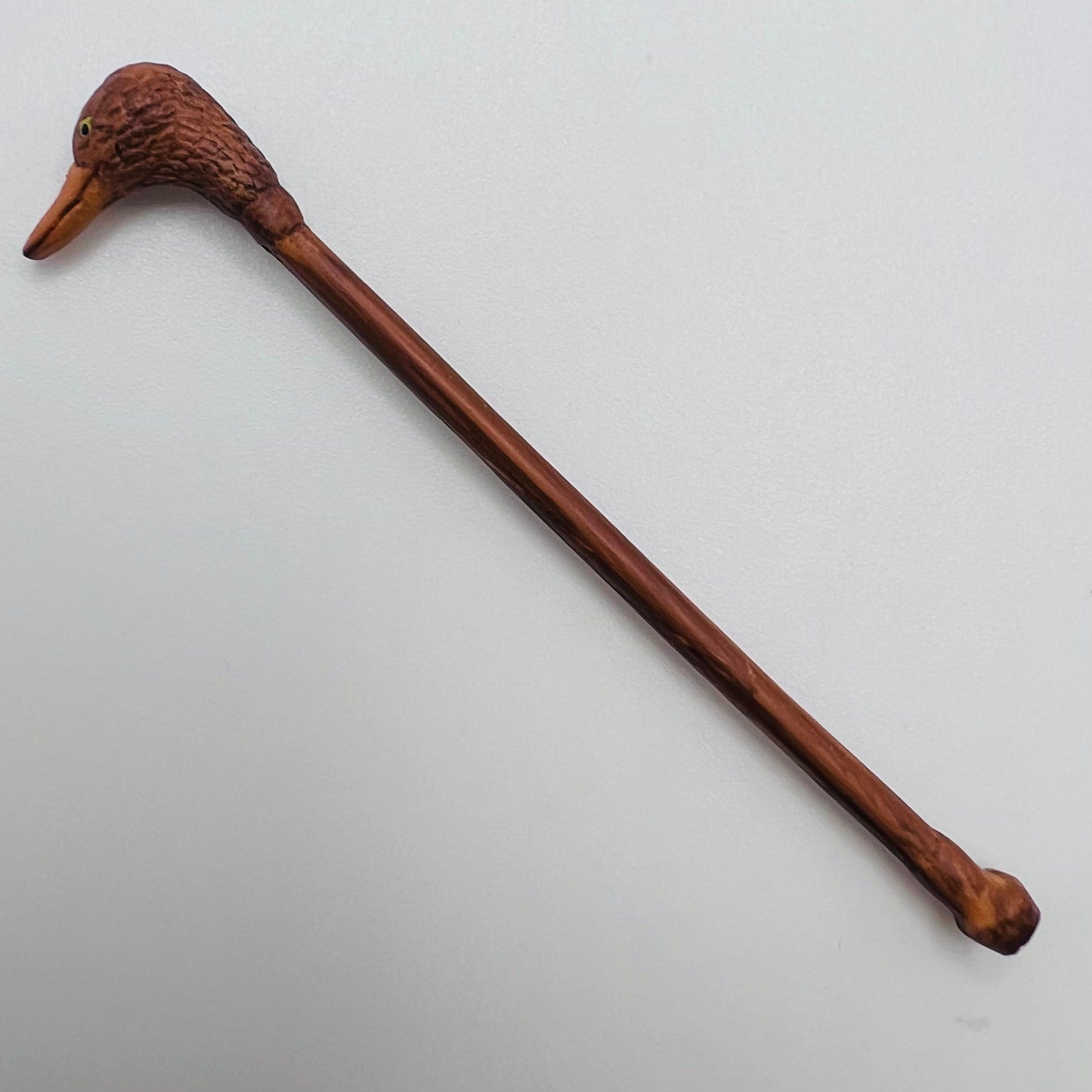 Duck - Walking Stick - Cane - 1/12 Scale Dollhouse Miniature
