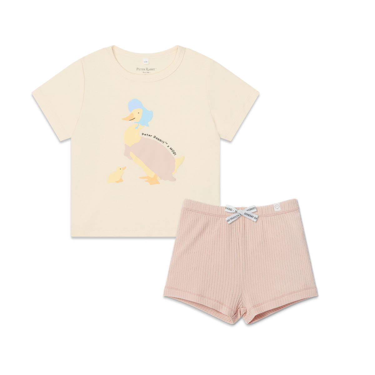Jemima Puddle-Duck T-Shirt & Ribbed Shorts Outfit