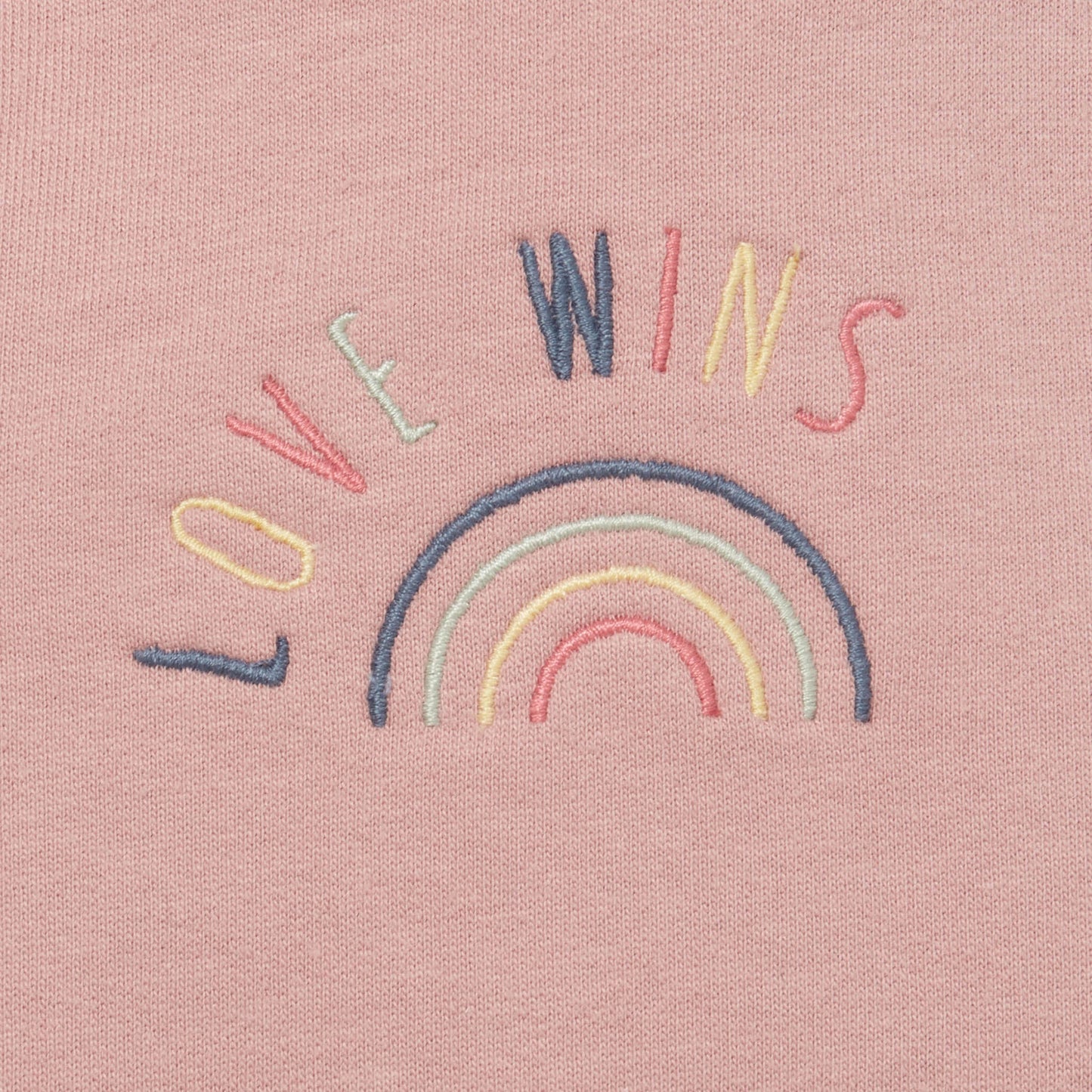 Blush Rainbow Slogan Dungarees