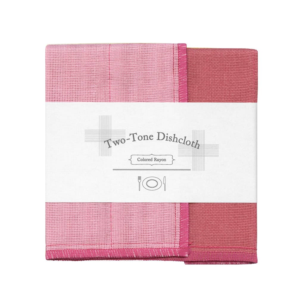 Nawrap Two-Tone Dishcloth - Strawberry