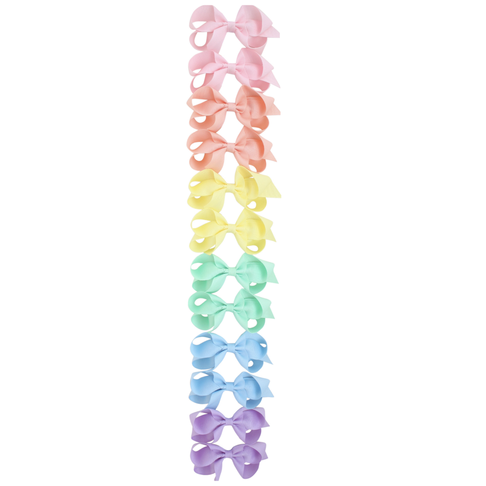 Giant 7â Basic Pastel Grosgrain Bows - Select Color