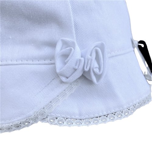 Girls White Summer Hat