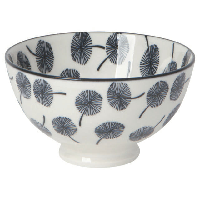 Gray Dandelion 4" Stamped Bowl