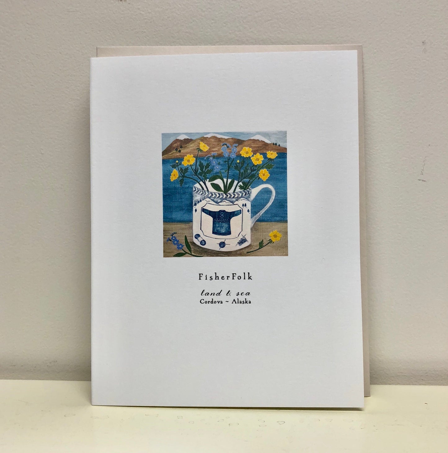 FisherFolk Land & Sea Gansey Mug Notecard
