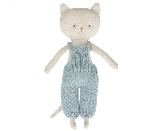 Chatons Kitten in Overalls Dark Natural - Maileg