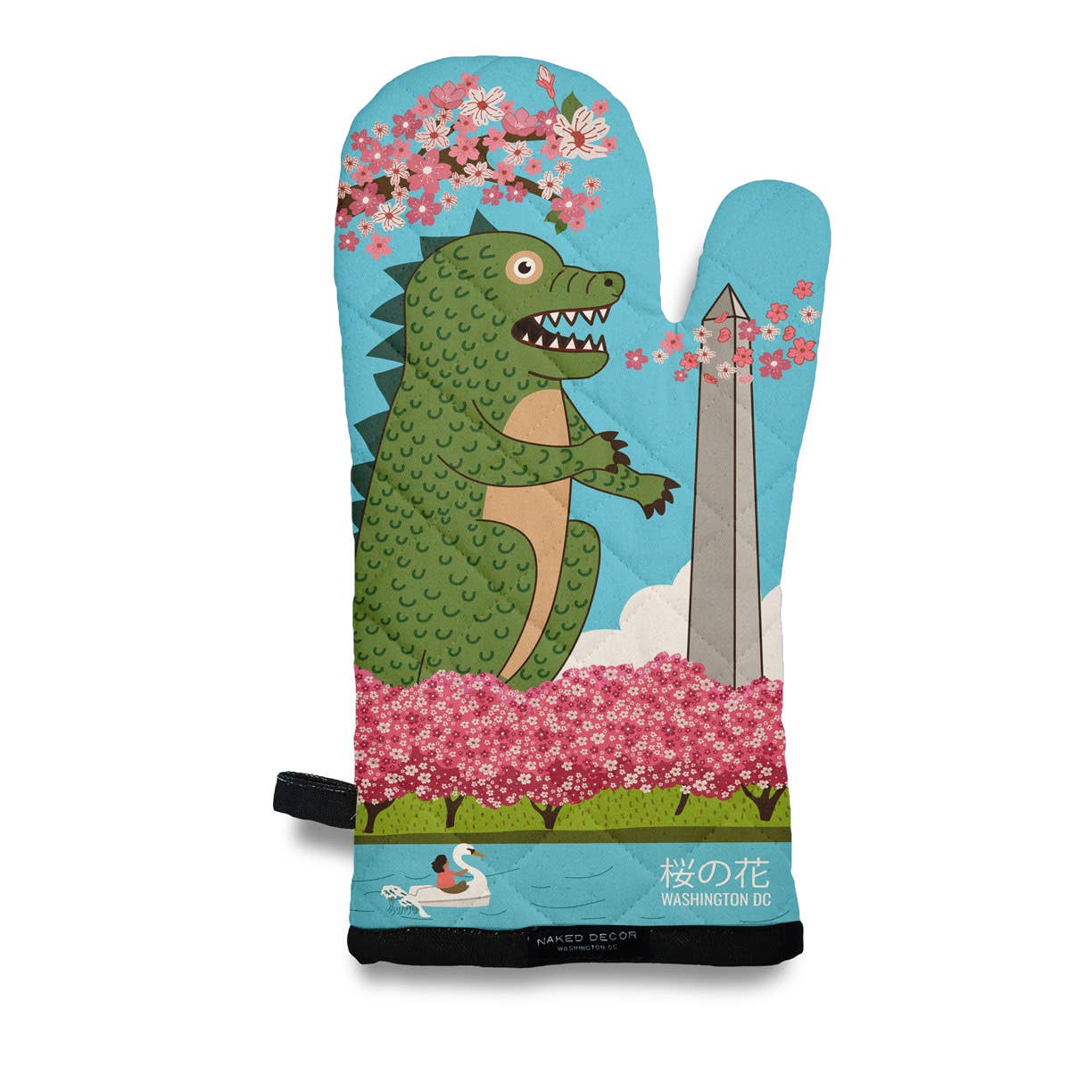 Naked Decor - Green Monster at Tidal Basin in Washington DC Oven Mitt