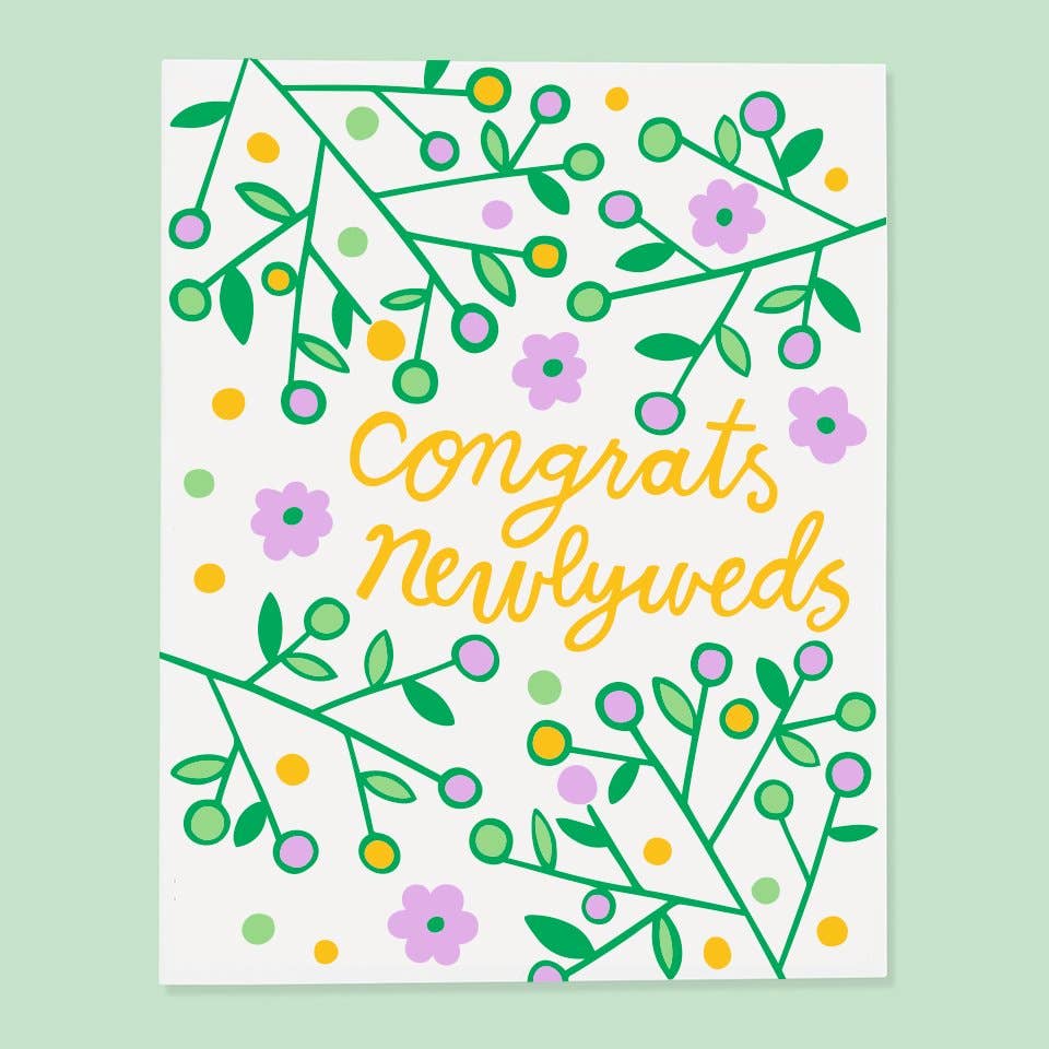 Newlyweds Card A2 size (4.25 x 5.5 inches folded)