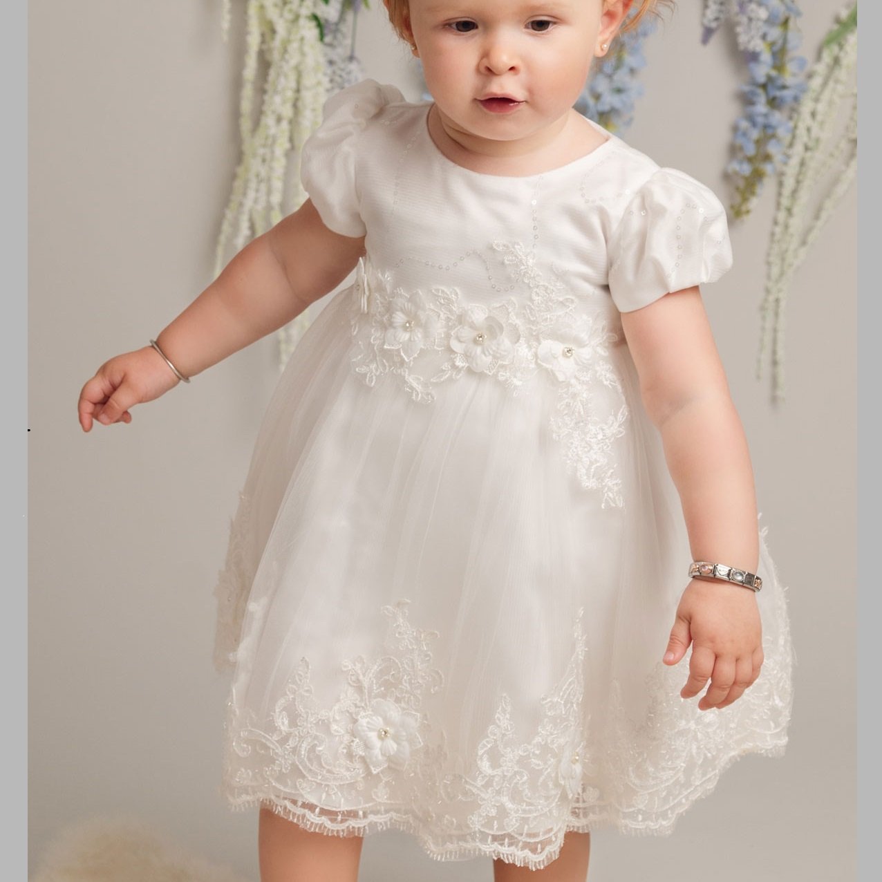 Riya Ivory or White Christening / Baptism Dress