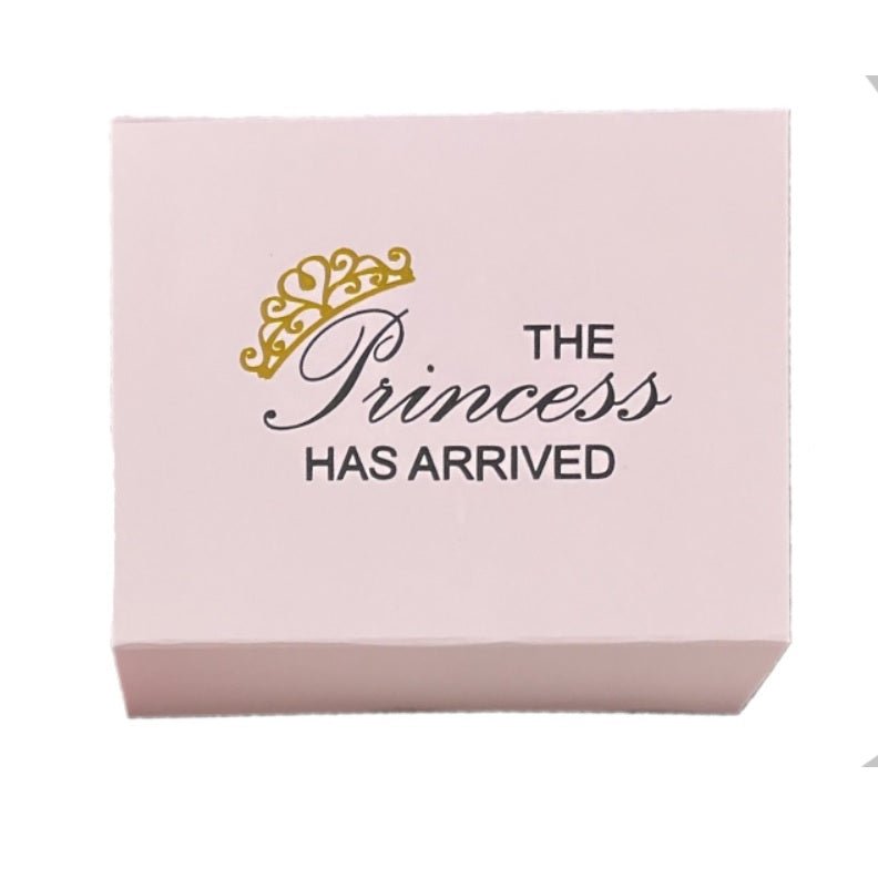 'The Princess Has Arrived' Romper, Vest, Hat Set in a Gift Box