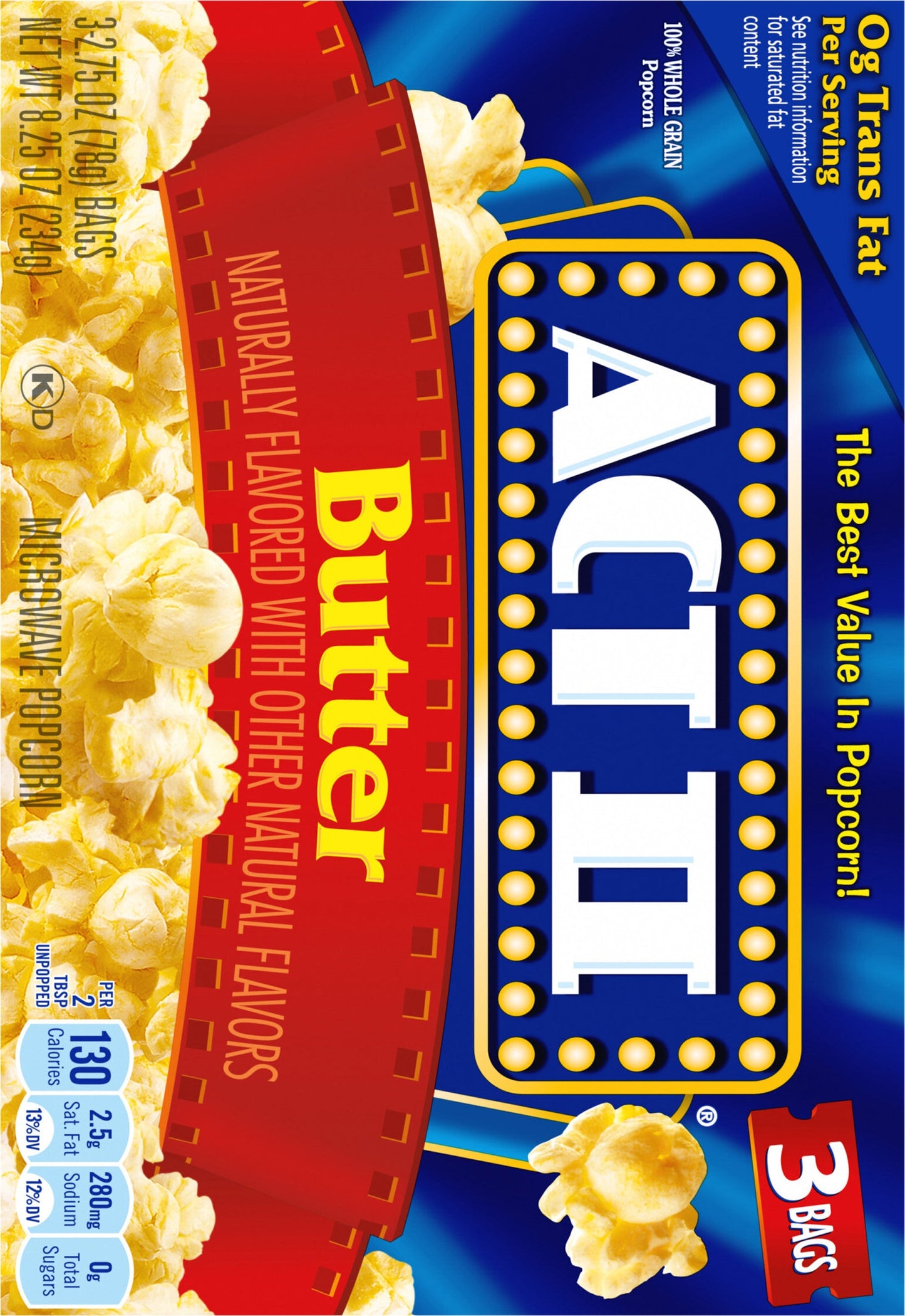 Act II Popcorn Butter - 8.25 OZ 12 Pack