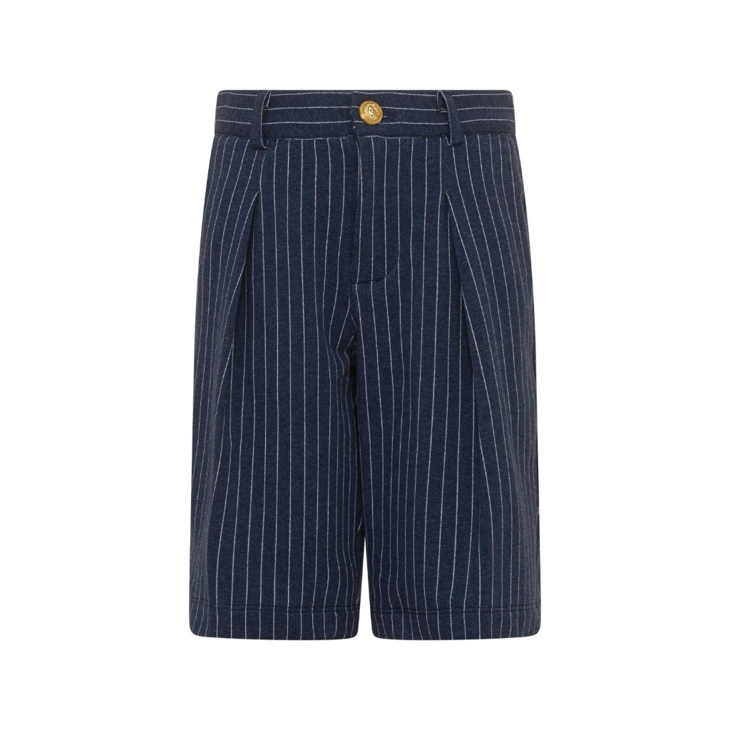 Balmain Kids Striped Pleated Tailored Shorts