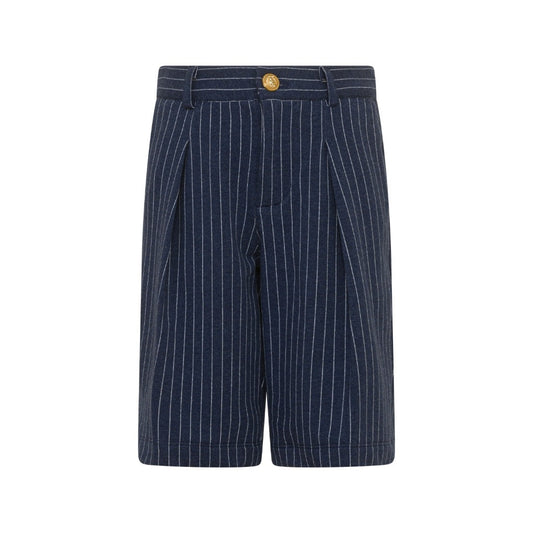 Balmain Kids Striped Pleated Tailored Shorts