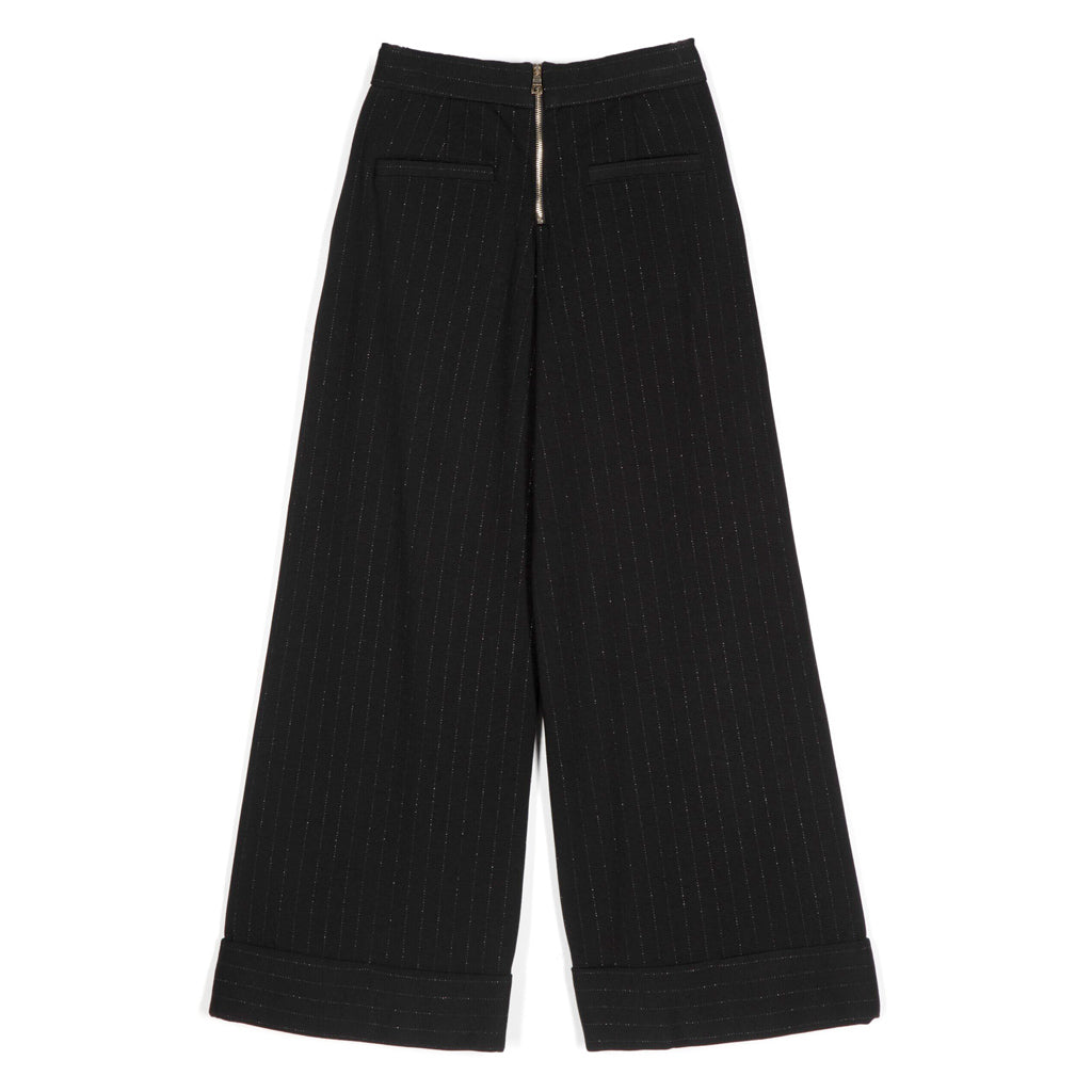Balmain Kids Pleat Detail Wide Leg Trousers