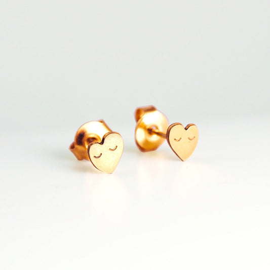 Adorabili Hearts Earrings - Gold