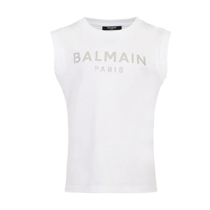 Balmain Kids Logo Tank Top