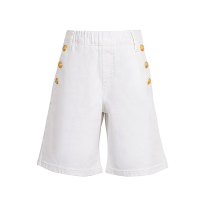 Balmain Kids Signature Button Shorts