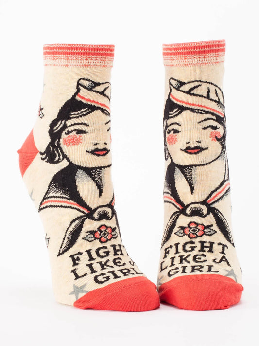 Fight Like A Girl - Women's Ankle Socks