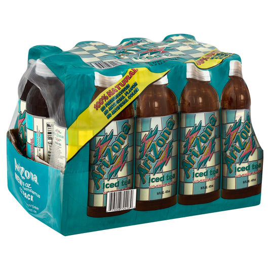 AriZona Lemon Bottle Iced Tea  - 16 oz Bottles 12 Pack