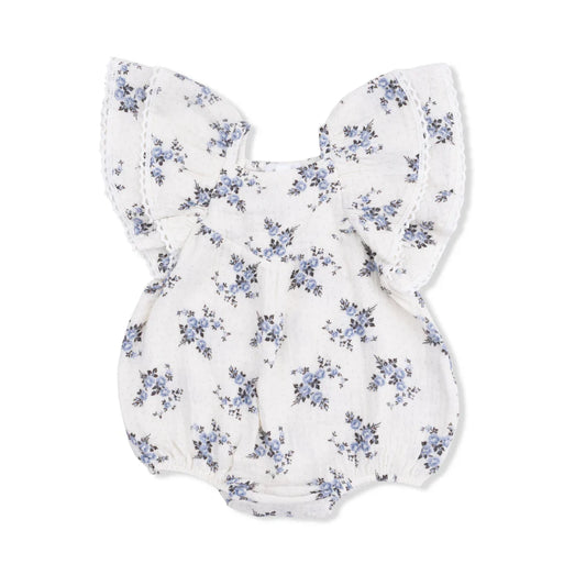 Belle Rosette Dot V-Neck Bubble