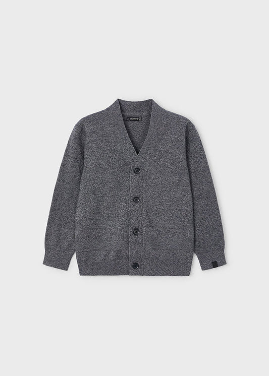 Heather Pencil Boys Knit Cardigan - Select Size