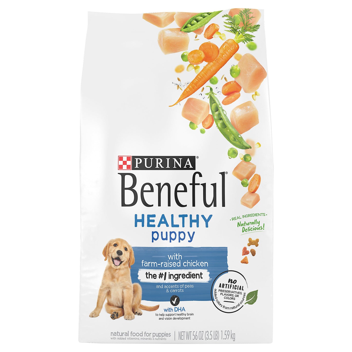 Beneful Healthy Puppy Dry Dog Food with Farm-Raised Chicken - 3.5 LB 4 Pack