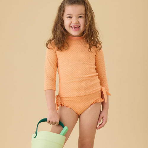 Coral Tide Rash Vest & Frilled Bottoms Swimsuit
