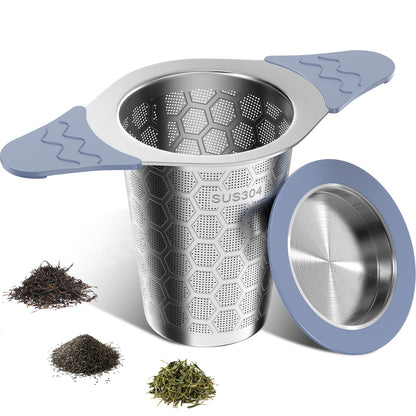 CTIANWXY Tea Infuser for Loose Leaf Tea18/8 Stainless Steel Tea Infuser with Heat Proof Silicone HandlesExtra Fine Mesh Tea Strainers Filter Fine Tea Leaves EffectivelyFits TeaPots/Mugs