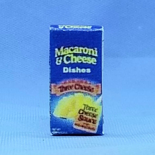 Macaroni and Cheese Box - Paper - 1/12 Scale Dollhouse Miniature