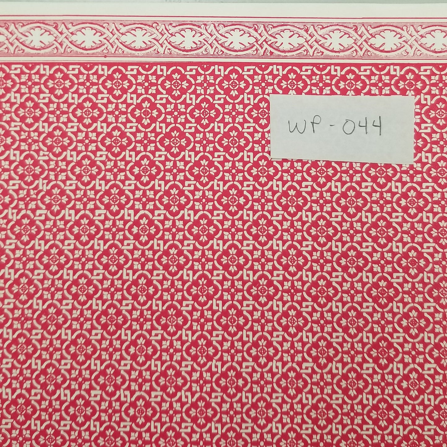 Greek Flowers on a Red Wall