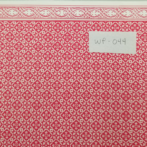 Greek Flowers on a Red Wall