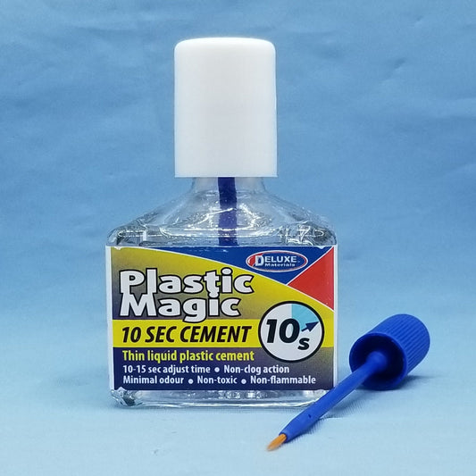 Plastic Magic 10 Sec Cement by Deluxe Materials - Adhesive for Plastic