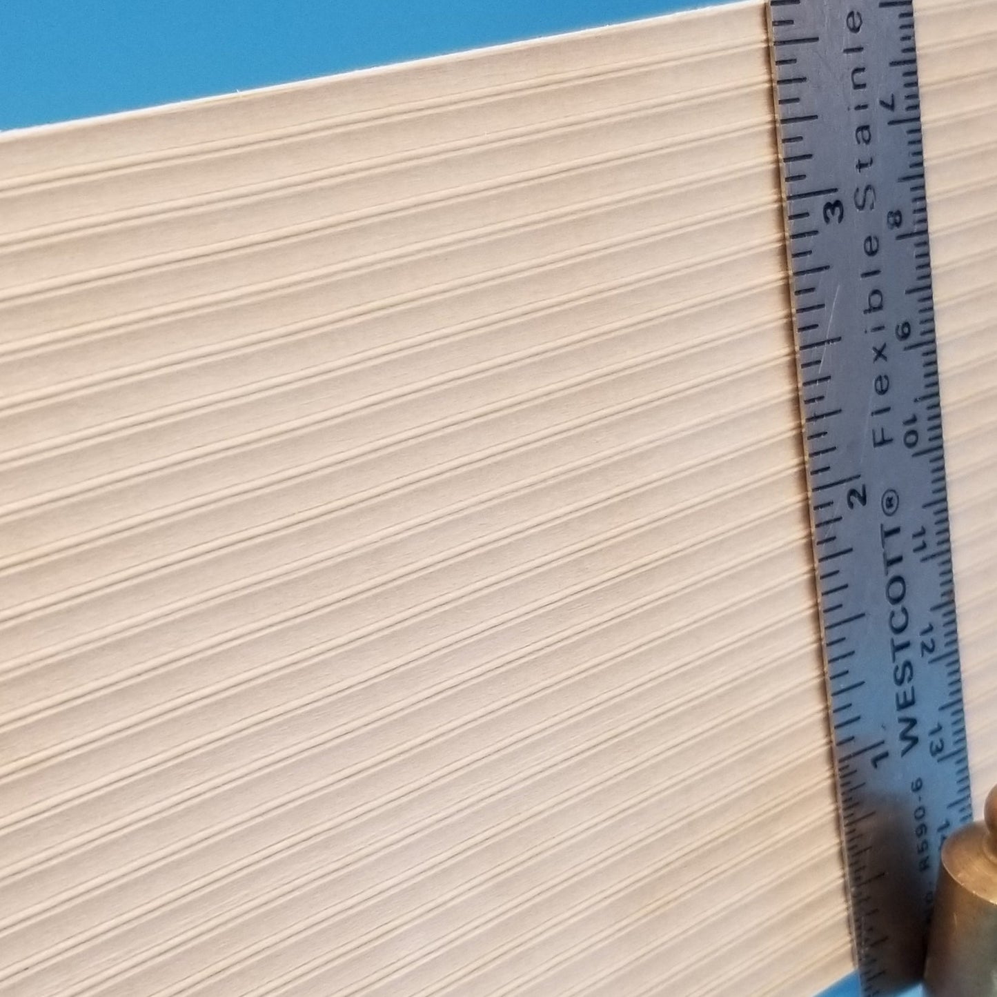 Basswood - 1/8" Bead and Board (Hollow) - 1/12 Scale Dollhouse Miniature