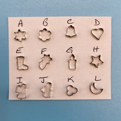 Fine Metal Cookie Cutters - Various Styles - 1/12 Scale Dollhouse Miniature
