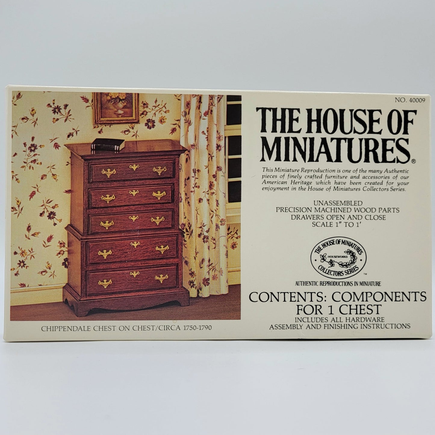 House of Miniatures Kit #40009 - Chippendale Chest on Chest 1750-1790