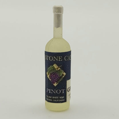 Red, White and Italian Wine Varieties - Resin Bottles - 1/12 Scale Miniature