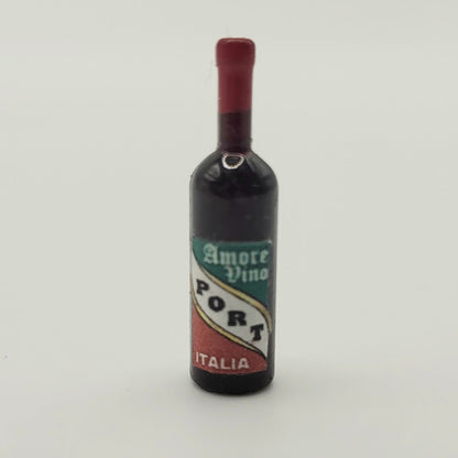 Red, White and Italian Wine Varieties - Resin Bottles - 1/12 Scale Miniature
