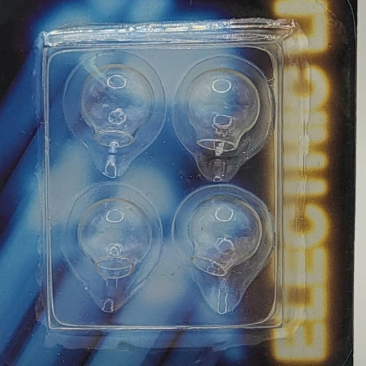 Clear Glass Globes - Set of 4 - 1/12 Scale Miniature